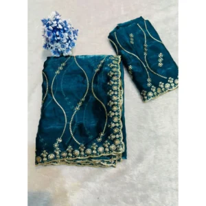 PID-67426-Women-s-Jimmy-Choo-Embellished-Saree-With-Unstitched-Blouse-5-5-Mtr-Teal-1-1000x1000-1.webp