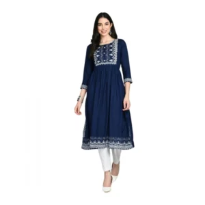 PID-63380-Women-s-Casual-Rayon-3-4th-Sleeves-Dress-Blue-1-1000x1000-1.webp
