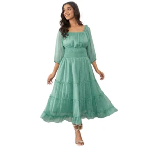 PID-65379-Women-s-Chiffon-Solid-Puff-Sleeve-Dress-Green-1-1000x1000-1.webp
