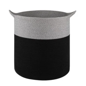 PID-66351-Cotton-Pack-Of-1-12x14-Inch-1-Pcs-Storage-Basket-For-Clothes-With-Out-Lid-Gray-Black-1-1000x1000-1.webp