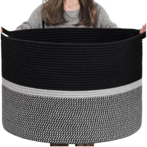 PID-66404-Cotton-Pack-Of-1-Dori-16x14-Inch-Storage-Basket-For-Clothes-With-Out-Lid-Black-Black-Whi-1000x1000-2.webp