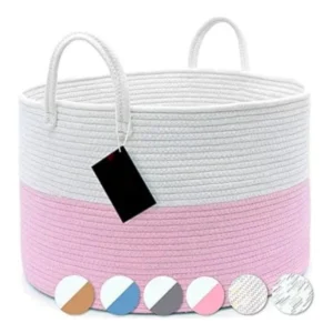 PID-66457-Cotton-Pack-Of-1-14x12-Inch-Laundry-Storage-Basket-For-Clothes-Pink-1-1000x1000-1.webp