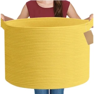 PID-66474-Cotton-Pack-Of-1-14x12-Inch-Storage-Basket-For-Clothes-With-Out-Lid-Yellow-1-1000x1000-1.webp