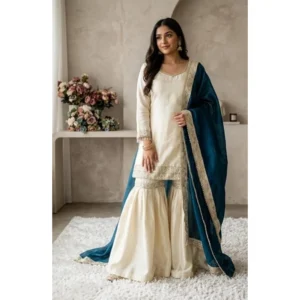 PID-66486-Women-s-Silk-Embroidered-3-4th-Sleeve-Round-Kurti-With-Palazzo-and-Dupatta-Set-Cream-1-1000x1000-1.webp