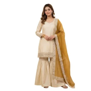 PID-66487-Women-s-Silk-Embroidered-3-4th-Sleeve-Round-Kurti-With-Palazzo-and-Dupatta-Set-Cream-5-1000x1000-1.webp
