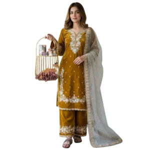 PID-66492-Women-s-Silk-Embroidered-3-4th-Sleeve-Round-Kurti-With-Palazzo-and-Dupatta-Set-Gold-5-1000x1000-1.webp