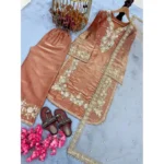 PID-66495-Women-s-Silk-Embroidered-3-4th-Sleeve-Round-Kurti-With-Palazzo-and-Dupatta-Set-Orange-3-1000x1000-1.webp