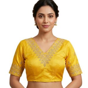 PID-67983-Women-s-Satin-Embroidered-Half-sleeve-V-Neck-Padded-Readymade-Blouse-Yellow-Size-38-S-1.jpg