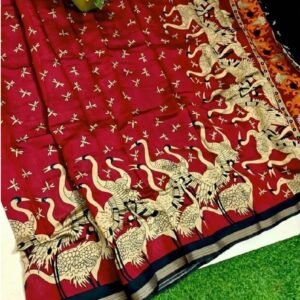 PID-68097-Women-s-Linen-Floral-Printed-Saree-With-Unstitched-Blouse-5-5-Mtr-Wine-1.jpg
